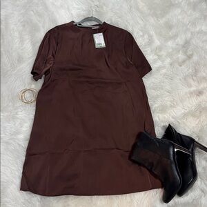 Chic Brown Mini Dress